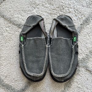 Sanuk Gray vegabond sidewalk surfer Slip On Comfort slip on youth boys size 6